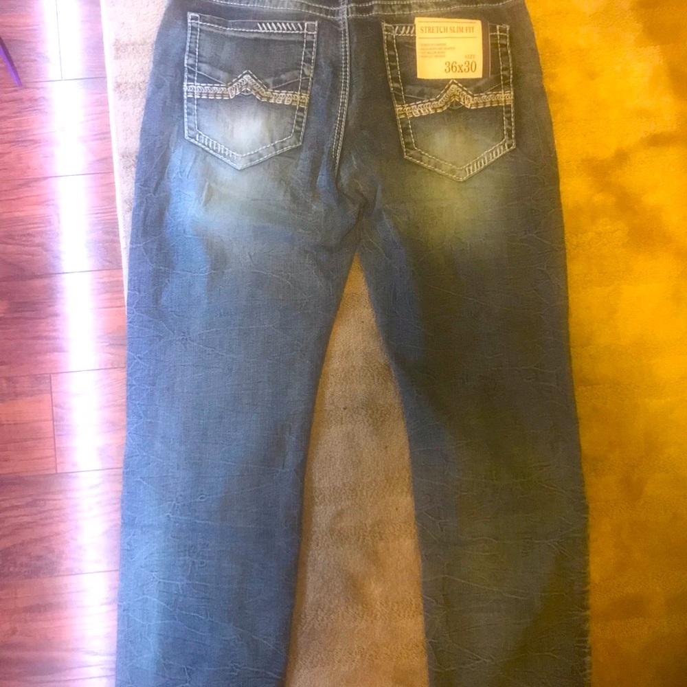 True Luck Mildly Acid Washed Jeans, BRAND NEW, never worn!